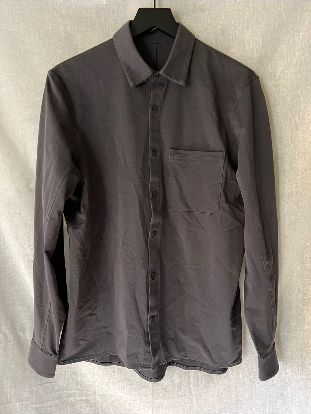 Lululemon Live In Practice Button-Up Shirt – Long Sleeve – Hidden Zip Pocket